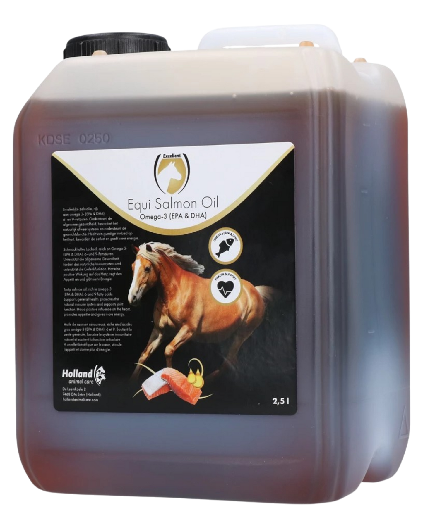 Excellent Horse Salmon Oil 1 l Supports the immune system, digestive system and joints