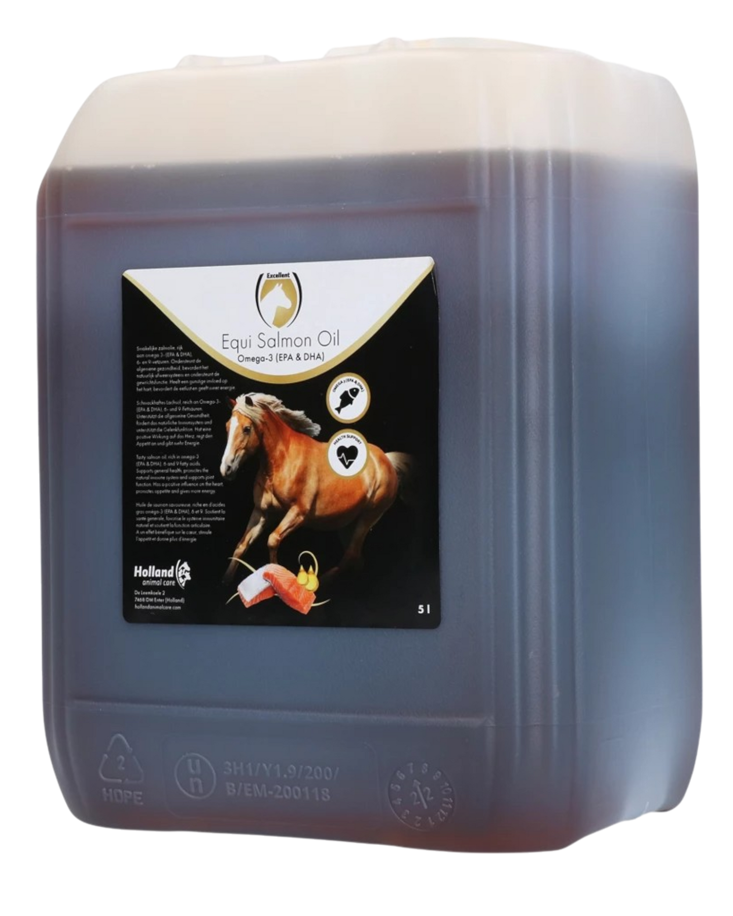 Excellent Horse Salmon Oil 1 l Supports the immune system, digestive system and joints
