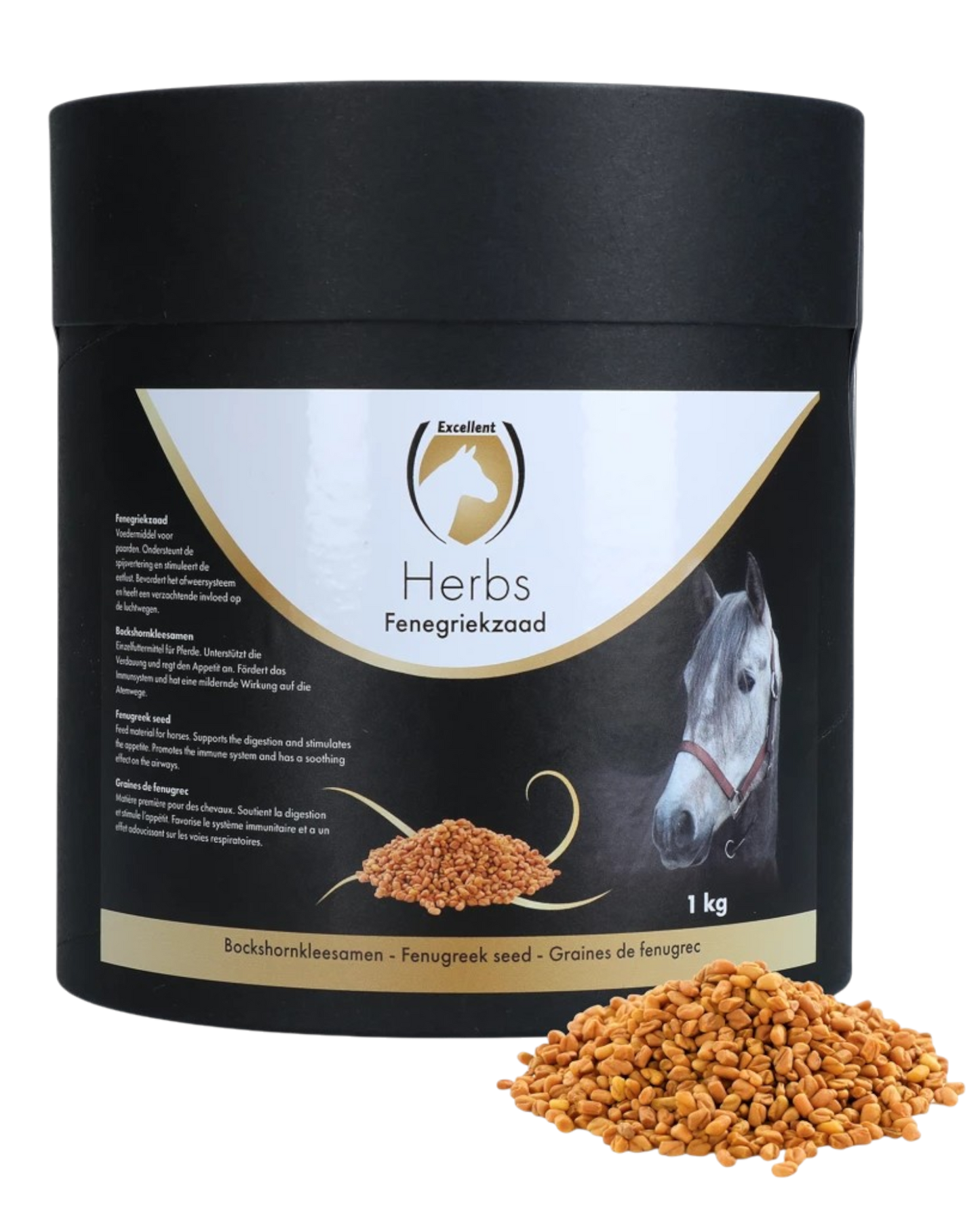 Excellent Horse Herbs Fenugreek seeds 1 kg supports the digestive system and stimulates appetite