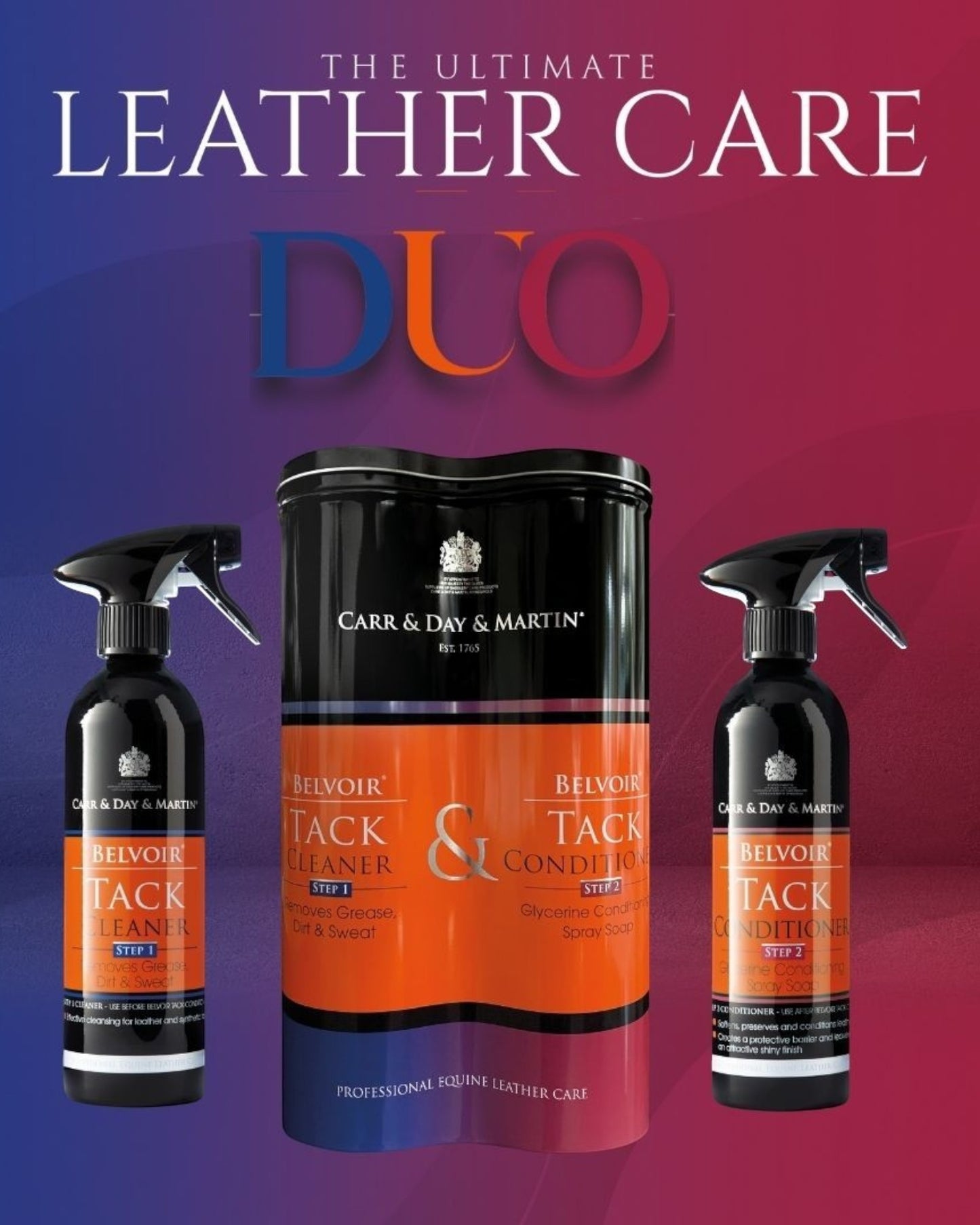 C&D&M BELVOIR Step1 + Step2, Leather Care DUO